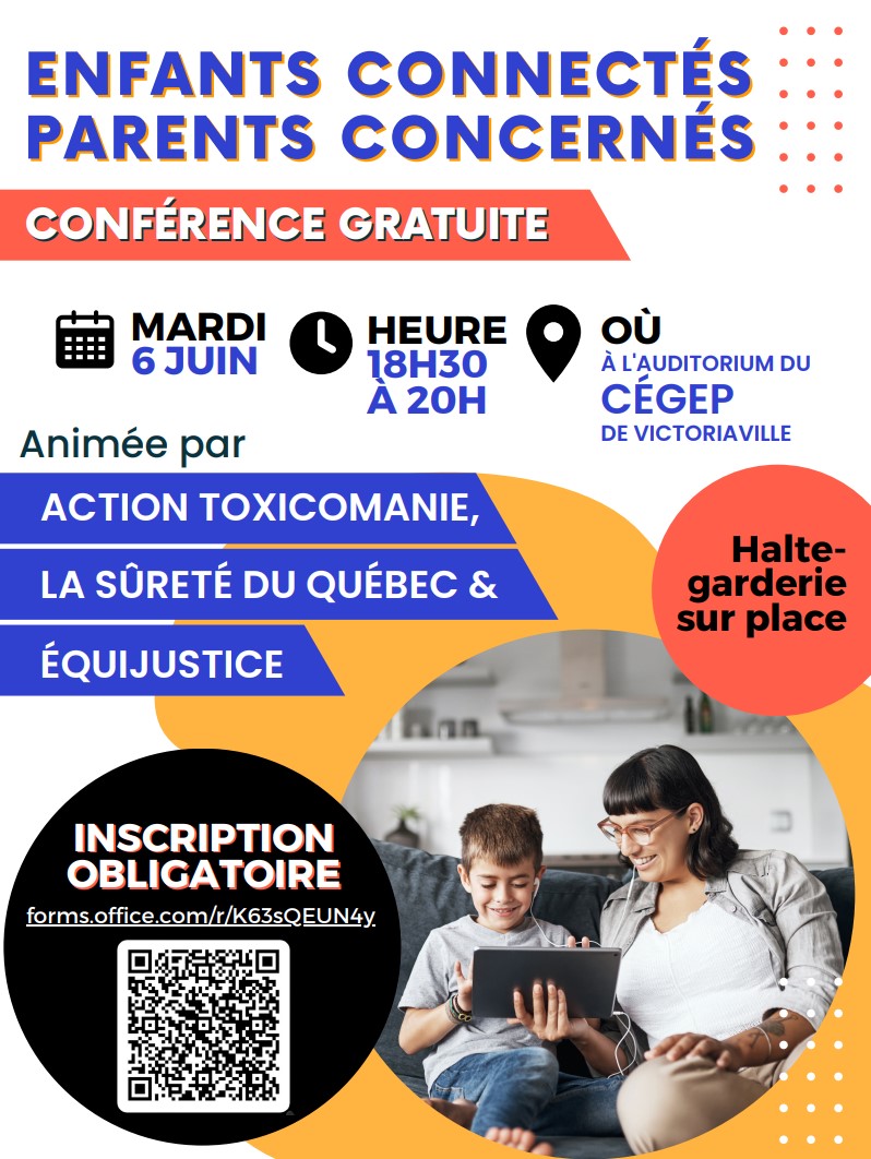 Invitation à la conférence Enfants connectés, parents concernés