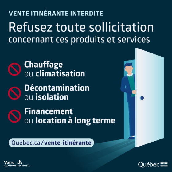 Vente itinérante interdite pour certains produits et services