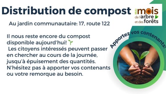 Distribution de compost