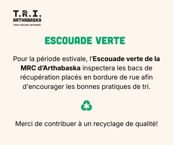 L’Escouade verte de la MRC d’Arthabaska