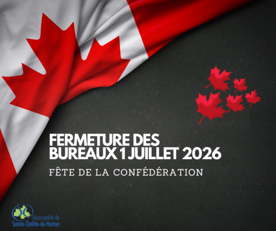 Fermeture des bureaux 1er juillet 2026